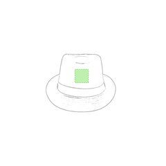 Sombrero de algodón y poliester de color vivo | Frontal sombrero