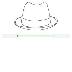 Sombrero de Paja Unisex Ala Corta | Cinta nw blanca