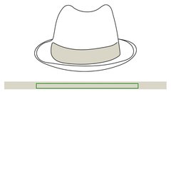 Sombrero de papel | Cinta cotton | 400 x 20