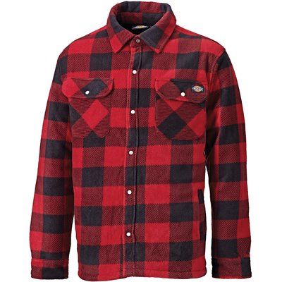 Sobrecamisa polar a cuadros Red / Black XL