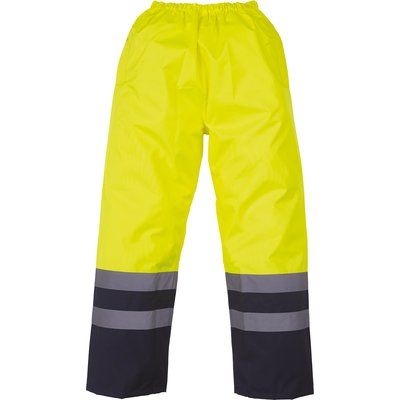 Sobrepantalón impermeable de alta visibilidad Amarillo L