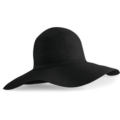 Sombrero Ala Ancha en Fibra Papel Black