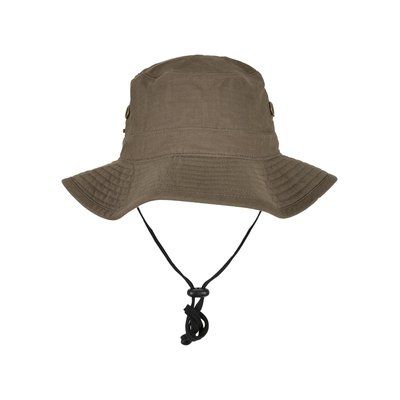 Sombrero de Algodón Visera Plana Dark Olive