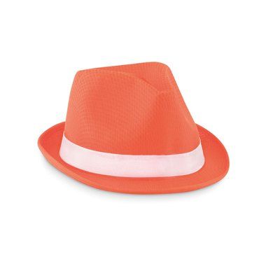 Sombrero Imitación Paja Naranja