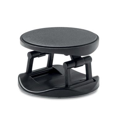 Soporte Teléfono Circular ABS Negro