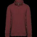 Sudadera 1/4 Cremallera Algodón Wine 4XL