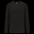 Sudadera algodón cuello redondo felpa Black 5XL