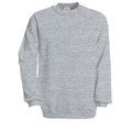 Sudadera algodón cuello redondo Heather Grey XXL