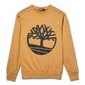 Sudadera de algodón con logotipo en pecho Wheat Boot / Black M