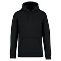 Sudadera algodón orgánico con capucha Black S