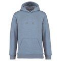 Sudadera algodón orgánico con capucha Cool blue heather XXS