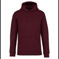 Sudadera algodón orgánico con capucha Dark Cherry XS