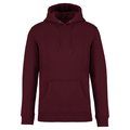 Sudadera algodón orgánico con capucha Dark Cherry XXL