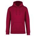 Sudadera algodón orgánico con capucha Hibiscus Red XXS