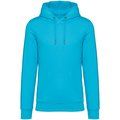 Sudadera algodón orgánico con capucha Light Turquoise XXL