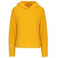 Sudadera algodón orgánico capucha mujer Amarillo S/M