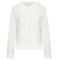 Sudadera algodón orgánico capucha mujer Blanco S/M