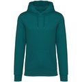 Sudadera algodón orgánico con capucha Peacock Green L