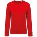 Sudadera algodón orgánico cuello redondo Red XS