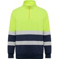 Sudadera Alta Visibilidad Cuello Alto MARINO/AMARILLO FLUOR M