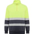 Sudadera Alta Visibilidad Cuello Alto PLOMO/AMARILLO FLUOR L