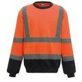 Sudadera alta visibilidad Hi Vis Orange / Navy L