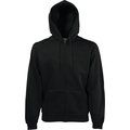 Sudadera básica con cremallera y capucha Black XL