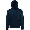 Sudadera básica con cremallera y capucha Deep Navy XXL