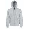 Sudadera básica con cremallera y capucha Heather Grey XXL