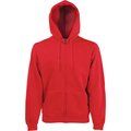 Sudadera básica con cremallera y capucha Red S