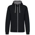 Sudadera Bolsillo con acceso para auriculares Black / Fine Grey 3XL