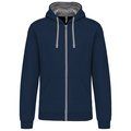 Sudadera Bolsillo con acceso para auriculares Navy / Fine Grey XL