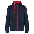 Sudadera Bolsillo con acceso para auriculares Navy / Red XXL