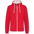 Sudadera Bolsillo con acceso para auriculares Red / White 3XL