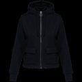 Sudadera con bolsillos delanteros con solapa Black L