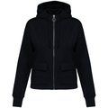 Sudadera con bolsillos delanteros con solapa Black XS