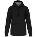 Sudadera capucha algodón Unisex Black XL