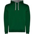 Sudadera con Capucha y Bolsillo Canguro VERDE BOTELLA/GRIS VIGORE 2XL