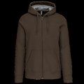 Sudadera capucha y cremallera algodón Dark Khaki XL