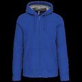 Sudadera capucha y cremallera algodón Light Royal Blue XXL