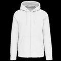 Sudadera capucha y cremallera algodón White XXL