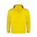 Sudadera Capucha y Cremallera Amarillo S