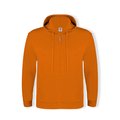 Sudadera Capucha y Cremallera Naranja XL