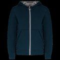 Sudadera con capucha y cremallera para niños Navy / Fine Grey 8/10 ans