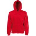 Sudadera capucha hombre con cremallera Red M