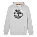 Sudadera con capucha y logotipo Medium Grey Heather / Dark Sapphire L