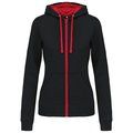 Sudadera capucha mujer Black / Red S