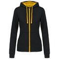 Sudadera capucha mujer Black / Yellow L