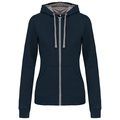 Sudadera capucha mujer Navy / Fine Grey XL