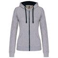 Sudadera capucha mujer Oxford Grey / Navy S